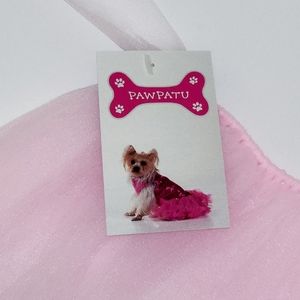 NEW PawPatu Tie-on Dog / Cat Tutu Made in the USA - Pink - S Small Waist 8 - 11"